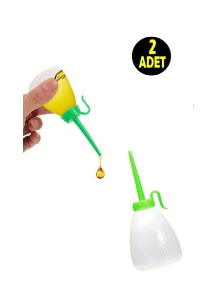 2 Adet 60 ml Motor Siliikon Makina Makine Yağı Yağlama Plastik Şişesi Huni Damlalık Şişe 122.7 *52MM
