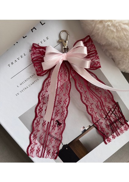 Fiyonk Çanta Charm Coquette Çanta Süsü Anahtarlık