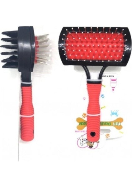 Çift Taraflı Kedi Köpek Fırçası Tarağı modelleri