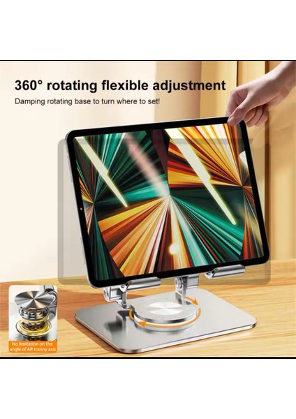 Xiaomi Mi Pad 5 11 Uyumlu 360 Derece Dönebilen Katlanabilir Metal Stand