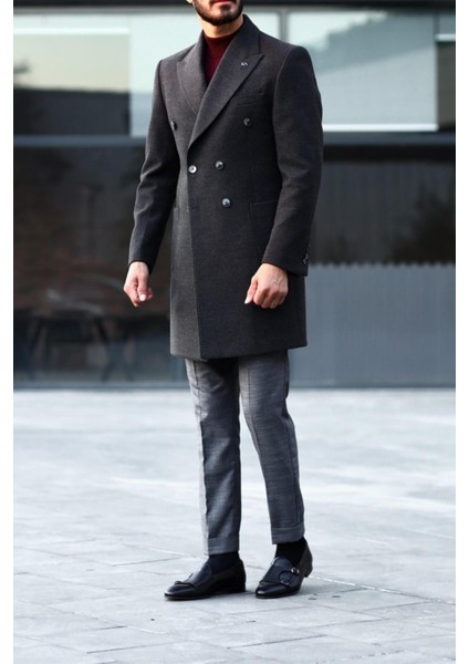 Erkek Kışlık Yünlü Kumaş Kruvaze KABAN-KAV7205W fiyatları