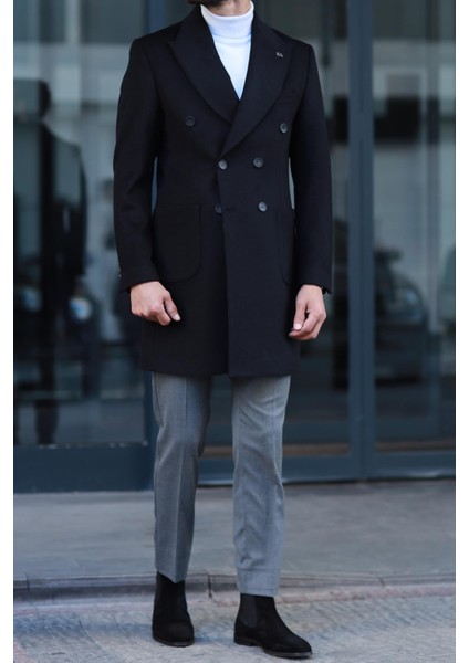 Erkek Kışlık Yünlü Kumaş Kruvaze KABAN-KAV7205W