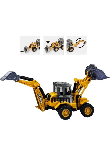 Vardem Kutulu Sürtmeli Metal 1:70 Kazıcı ve Yükleyici