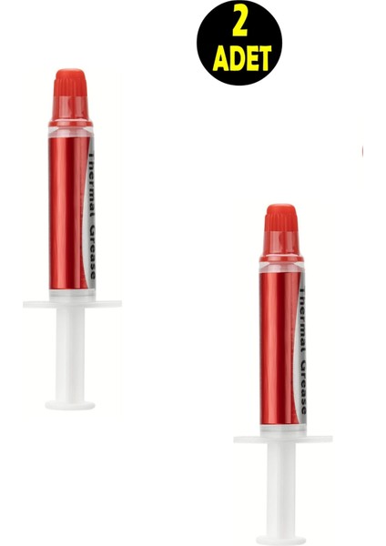 2 Adet 10 ml 1.63W/M.K Şırınga Termal Macunu Işlemci Pastası Cpu VGA Radyatör Pastası Isı Iletken
