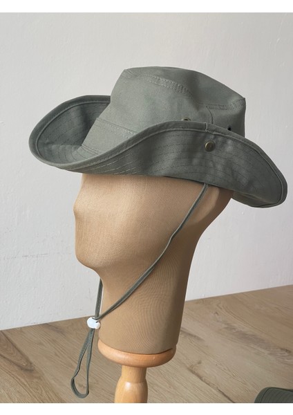 Yazlık Katlanabilir Safari Fötr Cotton Kovboy Şapkası