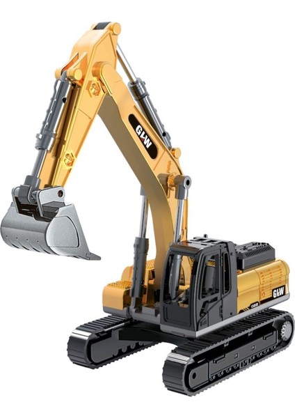 Vardem Sürtmeli Metal Inşaat Aracı Kazıcı Ekskavatör 1:55 Ölçek