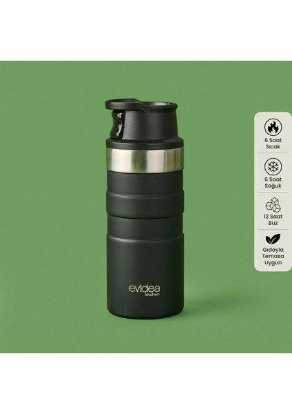 Kitchen Bireysel Termos - Siyah - 350 Ml indirimleri