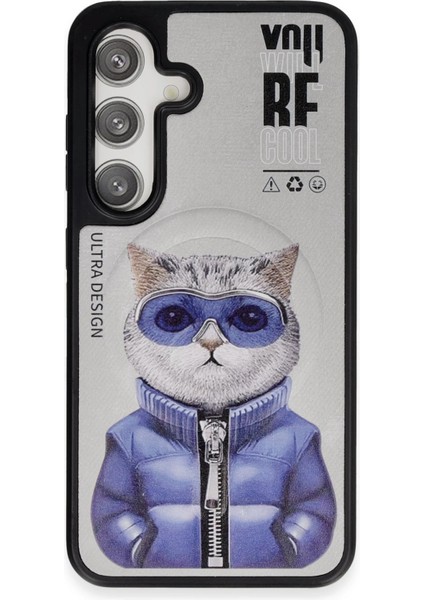 Samsung Galaxy S24 Fun Magsafe Kapak - Titan Gri-2 Svlrs