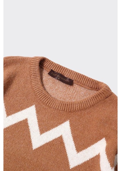 Erkek Pamuklu Klasik Bisiklet Yaka KAZAK-KAW6900W