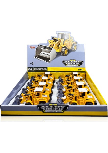 Vardem Sürtmeli Metal Inşaat Aracı Kepçe 1:55 Ölçek fiyatları