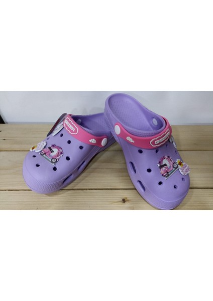 Yeni Sezon Rahat Taban Figürlü Cross Kız Çocuk Terlik