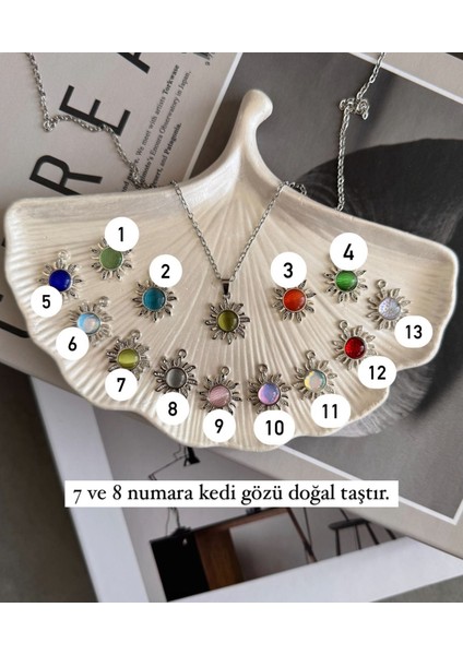 Renkli Güneş Çelik Kolye, Pinterest Kolye modelleri