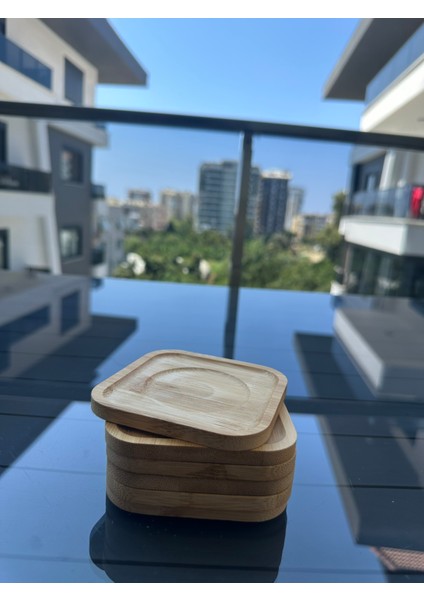 Bambu Bardak Altlığı 10 cm 6'lı