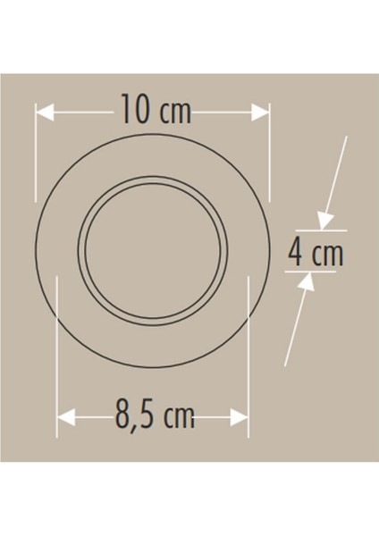 Cata Ct 5257 Beyaz Kasa Zebra LED Spot 6W 3 Renkli modelleri