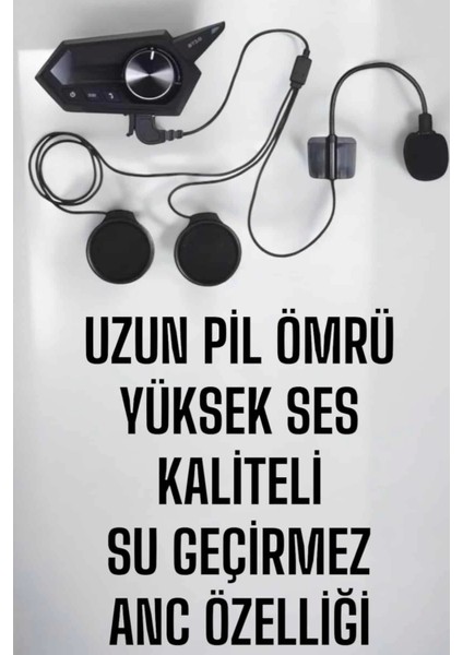 BT18 Intercom Kask Kulaklığı Motorcu Kulaklığı Anc Özelliği fiyatları