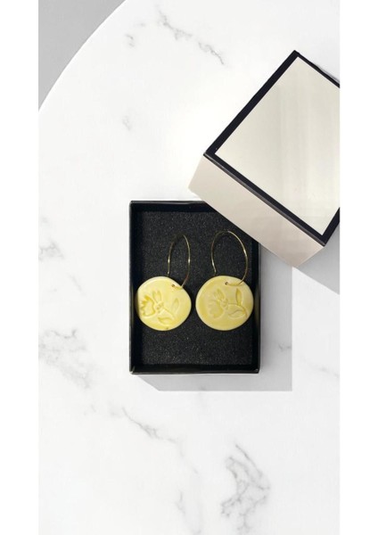 Silvestra “golden Bloom” El Yapımı Porselen Küpe