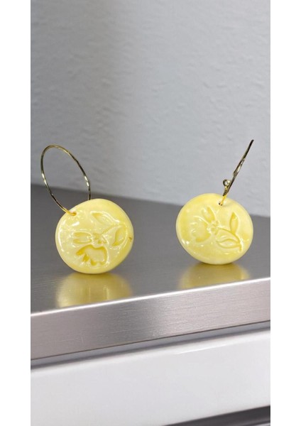 Silvestra “golden Bloom” El Yapımı Porselen Küpe fiyatları