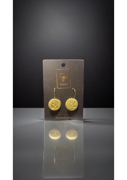 Silvestra “golden Bloom” El Yapımı Porselen Küpe modelleri