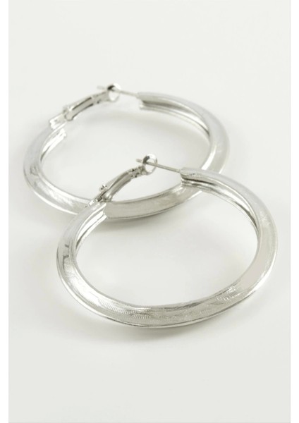 Salkım Desenli Halka Küpe 6 cm