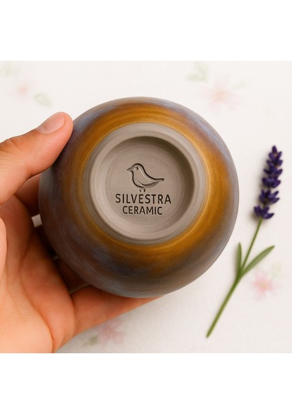 Silvestra El Yapımı Çift Bombeli Stoneware Kupa 330 ml - Indigo fiyatları