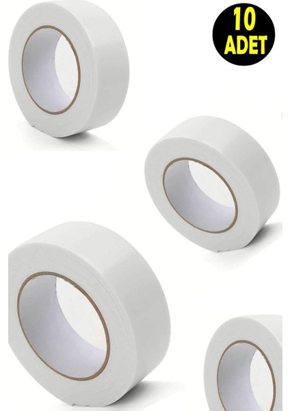 10 Adet Çift Taraflı Yapıştırma Köpük BANTI(18MMX2MT)-TABLO Asmak Şerit LED Montaj Yapıştırıcı Bandı