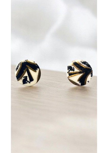 Silvestra “golden Branch” El Yapımı 24 Ayar Altın Detaylı Porselen Küpe fiyatları