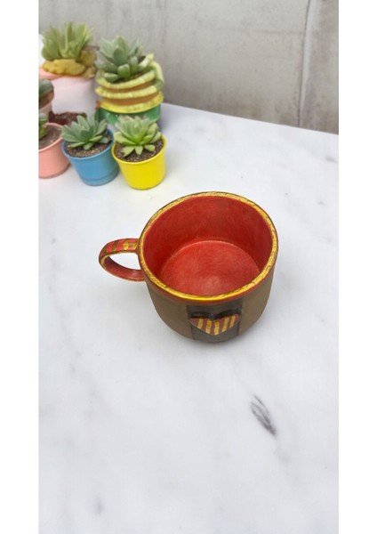 Silvestra “striped Heart” El Yapımı Stoneware Kupa – 315 ml modelleri