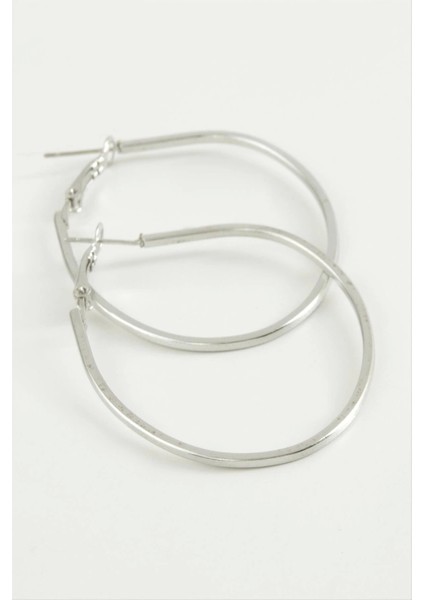 Oval Halka Küpe 4,5 cm