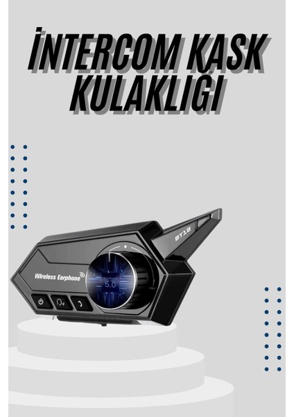 Motorcu Kulaklığı Kask Kulaklığı Çağrı Cevaplama Anc Özellikli