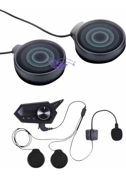 Motosiklet Kask Bluetooth Kablosuz Kulaklık 5.0 Bluetooh Yüksek Ses Kaliteli fırsatları