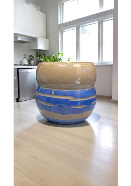 Silvestra “blue Cascade” El Yapımı Stoneware Kupa – 330 ml