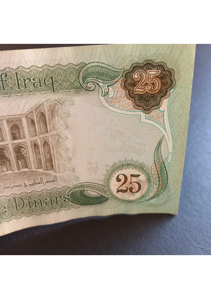 Escoines 3996368824D876647E Irak 25 Dinar Ççt Eski Yabancı Kağıt Para fiyatları