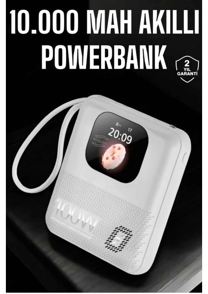 Powerbank Ekranlı Çok Fonksiyonlu Müzik Dinleme Kitap Okuma
