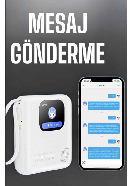 Powerbank Ekranlı Çok Fonksiyonlu Müzik Dinleme Kitap Okuma indirimleri