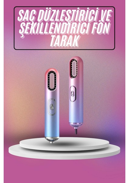 Saç Kurutma Makinesi Iyon Üflemeli Saç Şekillendirici 3 Başlıklı Taşınabilir