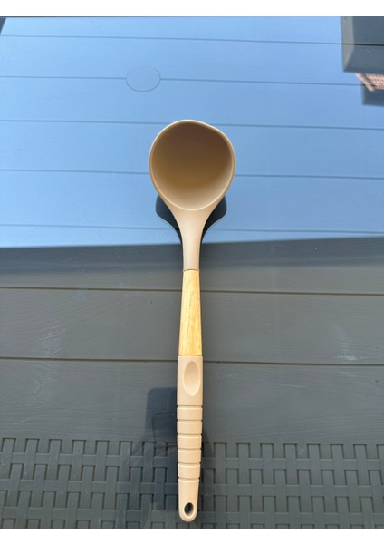 Ahşap Silikon Kepçe 32 cm