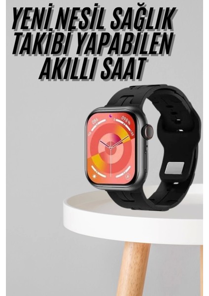 Yeni Nesil Akıllı Saat Çağrı Cevaplama Müzik Dinleme Plastik Kordon Mesaj Bildirimleri