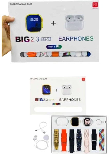 Akıllı Saat Bluetooth Kulaklık Hediyeli Bildirim Görme Sesli Görüşme Çoklu Kordon modelleri
