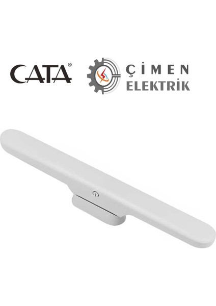 Cata Ct 5249 Beyaz Kasa 3W Şarjlı LED Aplik Dokunmatik 3 Renk Modu