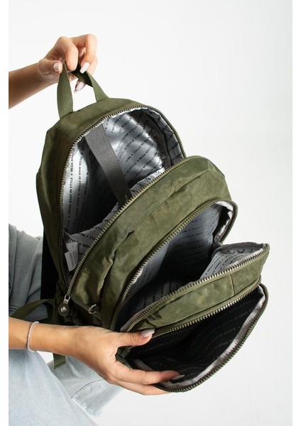 Unisex Okul Çantası Klinkır Kumaş Günlük Sırt Çantası 40*30 cm Çok Cepli Hafif Yağmur Geçirmez indirimleri