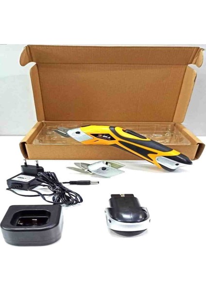 İyisi Yok Profesyonel Şarjlı Çelik Dişli Çift Akülü Kumaş Kesme Deri Kağıt Karton Makasi Çok Amaçlı Makas indirimleri