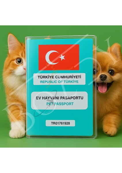 Pet Pasaport Kılıfı - Evcil Hayvan Pasaport Koruyucu - Pet Pasaportluk - Köpek Pasaport Kılıfı - Evcil Hayvan Pasaport Kılıfı