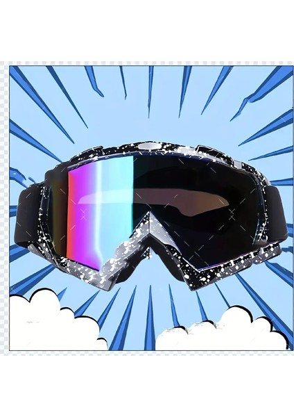 Kayak Gözlüğü Uv Anti Sis Snowboard Kar Sporları Kayak Gözlüğü