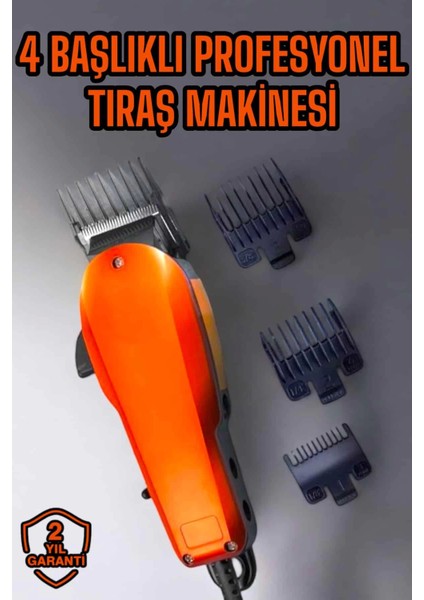 Tıraş Makinesi Uzun Ömürlü Paslanmaz Çelik Bıçaklı USB Şarj Girişli