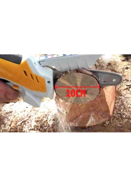 İyisi Yok Şarjlı Akülü Bıçkı Odun Ağaç Kesme Odun Testeresi Dal Budama Turuncu indirimleri