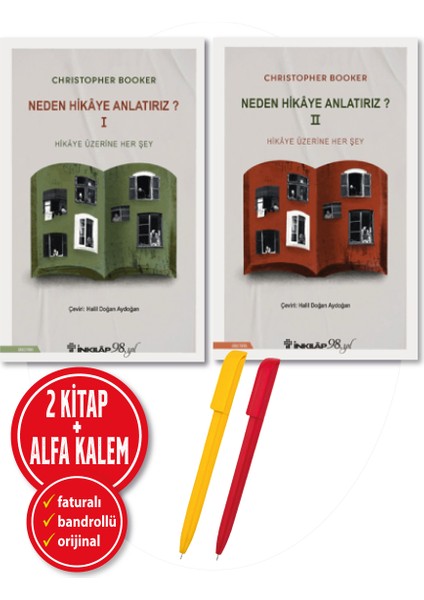 Alfa Kalem+ ''christopher Booker'' 2 Kitap Set ''neden Hikaye Anlatırız? 1 ve 2'' Inkılap Kitap