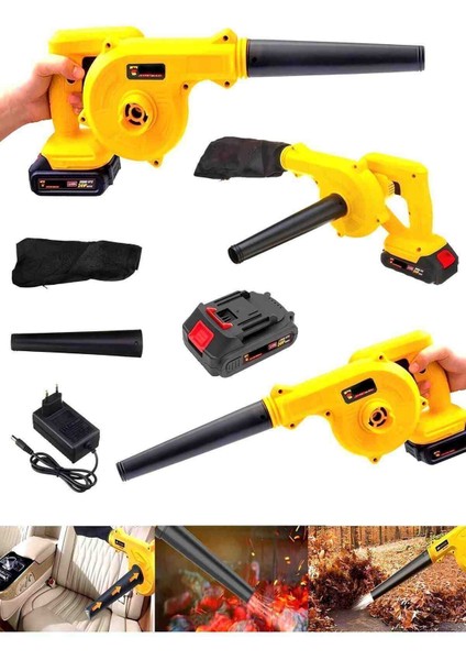 İyisi Yok Şarjlı Hava Körük Üfleme ve Çekme Emme Makinası Toz Yaprak Temizleme modelleri