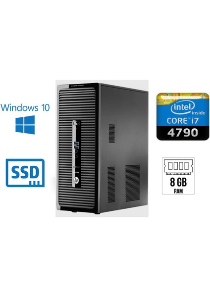 Prodesk 400 G2 mt Intel Core İ7-4790 Ddr3 8 GB Ram 256 SSD Masaüstü Bilgisayar - Outlet