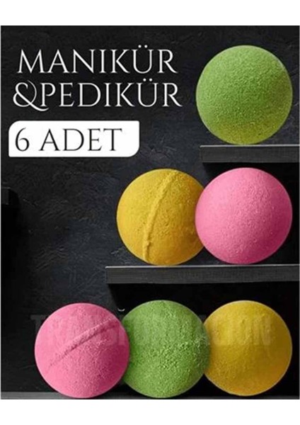 Banyo Ayak Spa Topu Nem Bombası 6'lı Manikür Pedikür Bakım Profesyonel Köpüren fiyatları