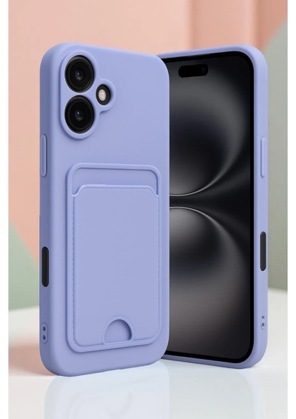 Iphone 16 Kılıf Kelvin Kartvizitli Silikon - Bordo Gnzrz